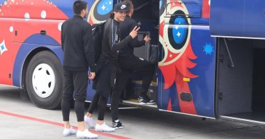 منتخب أوروجواى يصل إيكاترينبرج استعدادا لمواجهة الفراعنة بكأس العالم.. صور