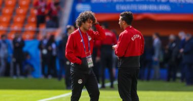صور.. منتخب مصر يصل ملعب ياكتنبرج أرينا استعدادا لمواجهة أوروجواى بالمونديال
