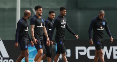 صور.. تدريبات منتخب إنجلترا استعداداً لمواجهة تونس فى كأس العالم