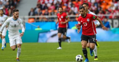 صور.. 15 دقيقة سلبية بين مصر وأوروجواى فى كأس العالم