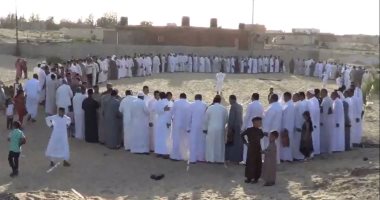 صور.. مواكب جماعية للاحتفال بالعيد فى بئر العبد بشمال سيناء