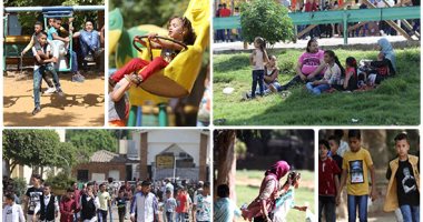صور.. الحدائق تستقبل المواطنين فى أول أيام عيد الفطر.. زيادة أفراد الأمن بحديقة الأزهر لمواجهة التحرش.. وأطفال يحولون نافورة لحمام سباحة هربا من حرارة الجو.. وجبلاية القرود تجذب زوار حديقة الحيوان