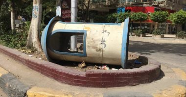 الإهمال يضرب أكشاك حراسة البنوك بشارع وادى النيل