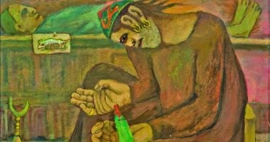 التشكيلى عبد الهادى الجزار أشهر من جسد الرموز الشعبية المصرية
