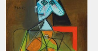 شاهد.. كريستيز تحجب ثمن لوحة "امرأة فى كرسى بذراعين" لـ بيكاسو لترفع سعرها
