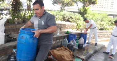 رفع الإشغالات بموقف عبد المنعم رياض وتنظيف محيط الأماكن الأثرية بالدرب الأحمر