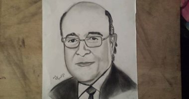 قارئ يشارك ببورتريه للعالم المصرى الراحل عادل محمود
