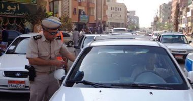 ضبط 510 مخالفات متنوعة فى حملات مرورية ببنى سويف 