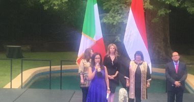 وزيرتا الثقافة والتضامن تشهدان احتفال السفارة المصرية بروما