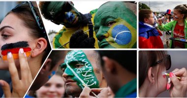 " الرسم على الوجوه" أحدث تقاليع مونديال روسيا