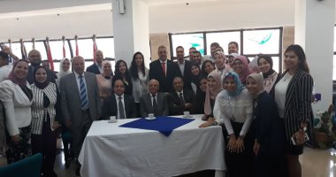 صور.. محافظ بورسعيد يشهد مناقشات مشروع التخرج لطلبة الأكاديمية البحرية
