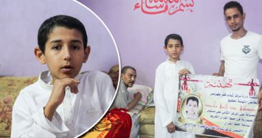 فيديو وصور.. مصطفى الثانى على العالم فى حفظ القرآن: حفظته بالـ7 قراءات وكرمنى الرئيس فى ليلة القدر.. كنت إماما فى التراويح.. وأمنيتى أكون طبيبا لأعالج والدى ونفسى أهل الخير يساعدوه.. و"مديونين" بـ33 ألف جنيه