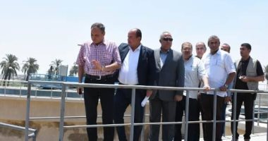 محافظ الشرقية ورئيس هيئة مياه الشرب يتفقدان أعمال تشطيب محطة مشتول السوق