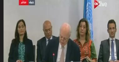 دى ميستورا: الحكومة السورية قدمت أسماء ممثليها فى اللجنة الدستورية