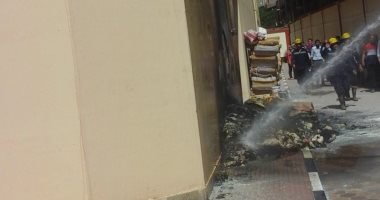 إندلاع حريق داخل مصنع فى أكتوبر والحماية المدنية تحاول إخماد النيران