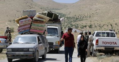 مركز روسى: عودة نحو 1700 لاجئ سورى إلى بلادهم فى يوم واحد