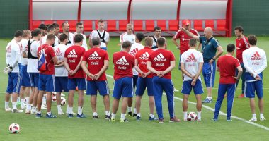 صور.. المنتخب الروسى يجرى تدريبات استعدادا لمواجهة اسبانيا بدور الـ 16