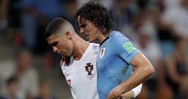كأس العالم 2018.. خروج كافانى مصابا بعد تسجيله هدفى أوروجواى أمام البرتغال