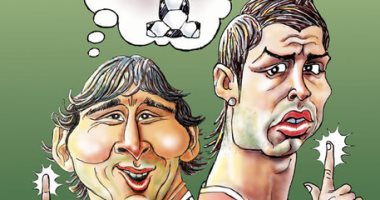 حوار تخيلى بين كريستيانو رونالدو وميسي بعد ضياع حلم كأس العالم