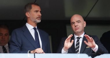 كأس العالم 2018.. ملك اسبانيا ورئيس الفيفا يحضران مباراة روسيا