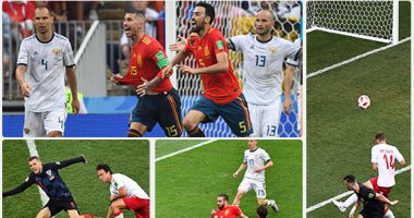 شاهد.. 6 لقطات لا تفوتك من اليوم الثانى بدور الـ 16 فى كأس العالم