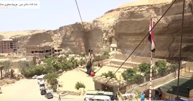 فيديو.. كندى ينشئ مدرسة لتعليم تسلق الجبال فى دير سمعان الخراز بالمقطم