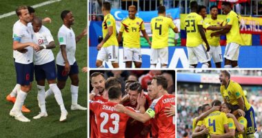 إنجلترا تصارع كولومبيا على تذكرة الصعود لربع نهائى كأس العالم.. هارى كين يقود أحلام الإنجليز.. وفالكاو سلاح الـ"كافيتيروس" لتحقيق انتصار للتاريخ.. ومباراة الحلم بين سويسرا والسويد بحثا عن مواصلة المفاجآت