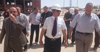 صور .. رئيس جامعة العريش يتفقد الأعمال الإنشائية الجديدة