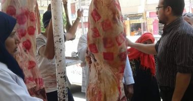 ضبط 400 كيلو لحوم منتهية الصلاحية فى حملة تموينية بالخانكة
