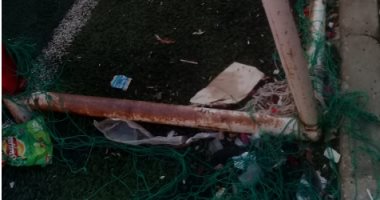 قارئ يشكو سوء حالة ملعب مركز شباب قرية ميت عافية بالمنوفية