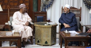 سفير تشاد بالقاهرة ينقل للإمام الأكبر شكر الرئيس التشادى على جهود الأزهر