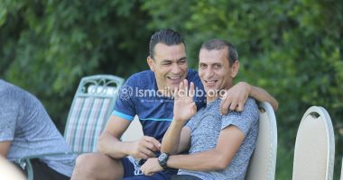 شاهد.. الحضرى وسعفان "سمنة على عسل" فى ودية الإسماعيلى والمقاولون 