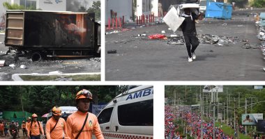 صور.. العالم هذا الصباح.. إجلاء الملايين فى اليابان وارتفاع ضحايا الفيضانات لـ64 شخصا.. عمليات سلب ونهب للمتاجر واشتباكات فى هايتى.. ورجال الإنقاذ يبدأون عملية إخراج فريق كرة قدم ابتلعه كهف فى تايلاند