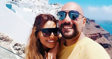 مى سليم و وليد فواز يقضيان شهر العسل فى سانتورينى باليونان