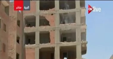 محافظة الجيزة تشن حملات لإزالة العقارات المخالفة على الدائرى والمحور