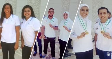 شرفتم مصر.. السيسى يكرم أبطال البحر المتوسط ويمنح اللاعبين ومدربيهم أوسمة الجمهورية.. رئيس الوزراء ووزير الرياضة يشهدان التكريم.. نائب رئيس البعثة يمنح الرئيس شعار البطولة.. واللاعبون يشيدون باهتمام الدولة