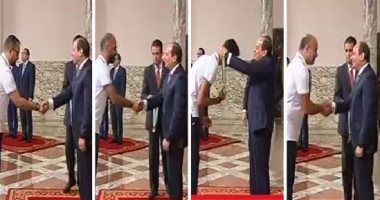 "شرفتم مصر".. السيسى يكرم أبطال البحر المتوسط ويمنحهم أوسمة الجمهورية