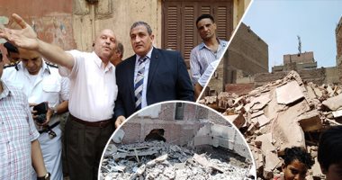 صور.. مسلسل انهيار العقارات القديمة بالقاهرة يتكرر.. عقارمن 5 طوابق ينهار بحدائق القبة.. إخلاء 7 أسر قبل وقوع خسائر بشرية.. حفر أساس منزل مجاور السبب.. لجنه لفحص المبانى المحيطة.. 100 جنيه يومية..والنيابة تعاين