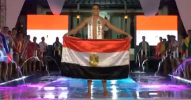 المصرى أحمد مدكور يحرز البرونزية بأفضل مايوه رجالى فى العالم
