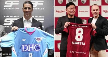 إنيستا وتوريس وجها لوجه مرة أخرى فى الدورى اليابانى 10 نوفمبر