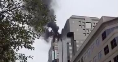 صور.. حريق فى مبنى سكنى بمدينة مونتريال الكندية