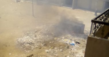 قارئ يشكو اشتعال محول كهربائى بالبوابة الرابعة فى حدائق الأهرام