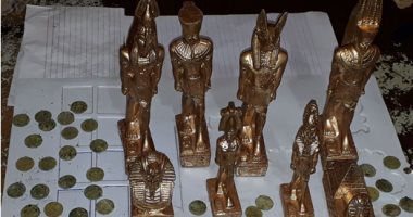 "أمن المنيا" يحبط تهريب 8 تماثيل و78 عملة أثرية بحوزة ثلاثة مزارعين