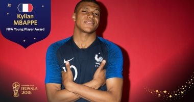 كيليان مبابي أفضل لاعب صاعد في كأس العالم 2018