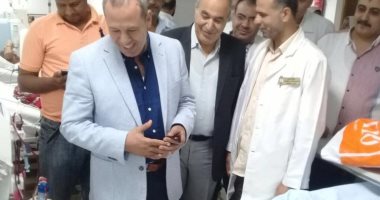 وكيل "صحة الدقهلية" يتفقد مستشفى تمى الأمديد المركزى