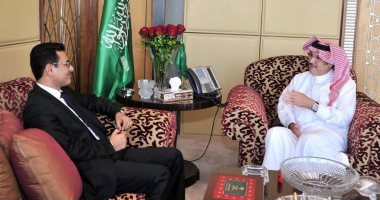 ‏السفير السعودى فى مصر يستقبل نظيره اليمنى لبحث مستجدات الساحة اليمنية