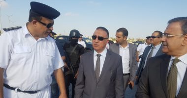 صور.. مدير أمن الإسكندرية يتفقد الخدمات باستاد برج العرب قبل مباراة الأهلى
