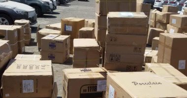 جمارك الإسكندرية تحبط محاولتى تلاعب فى المنشأ للتهرب من الرسوم .. صور