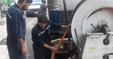 حل مشكلة المجارى بشارع الكنيسة الفرنساوى بعزبة النخل