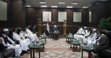مفتى الجمهورية يستقبل وفدًا من رابطة خريجى الأزهر فى ليبيا لبحث تعزيز التعاون